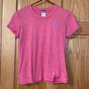 North Face pink workout tee